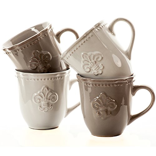 MC-TREND Set di 4 tazze in gres tazza inko antico