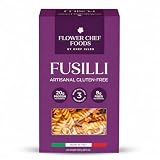 Flower Chef Foods Artisanal Gluten Free Pasta – High Protein Fusilli Pasta Made with Chickpea, Lentil & Brown Rice - Made in Italy - (Pack of 1)