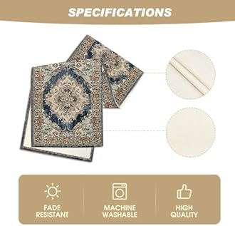 Artoid Mode Boho Bohemia Style Black Table Runner, Country Rustic Farmhouse Magical Fall Kitchen Dining Table Decoration for Home Party Decor 13x72 Inch