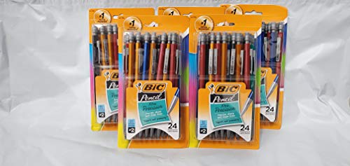 BIC Xtra-Precision Mechanical Pencil, Metallic Barrel, Fine Point (0.5mm), 24-Count, 5 Pack