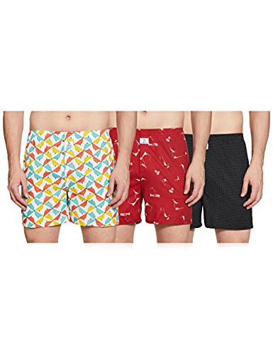 Image of Longies Men's Cotton Printed Regular Boxer Shorts