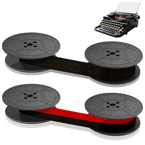pangutheos 2 Pièces Ruban Machine a Ecrire, 10M x 13MM Ruban de Machine à Écrire Universel, Compatible avec Plupart des Modèles de Machines à Écrire...