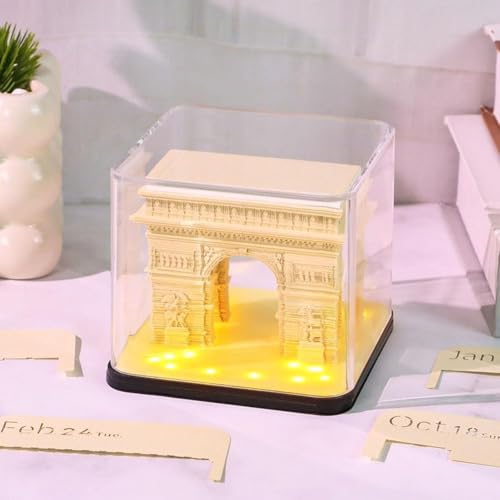 Calendrier 3D personnalisé cadeau de naissance et fête bloc-notes LED Triomphe - 6