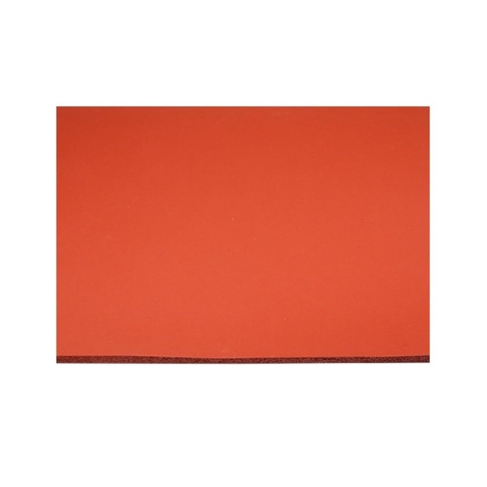 Silikonowa mata do pras termicznych Samoprzylepny arkusz pianki silikonowej, czerwony, o grubości 1-5 mm, do uszczelniania rur(500x500x5mm)