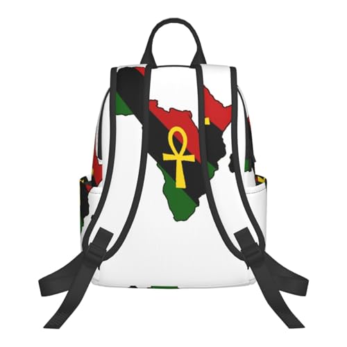 Ankh African Colored Africa Backpack Lightweight Casual Travel Daypack Mini Classic Basic Backpack For Women Men3