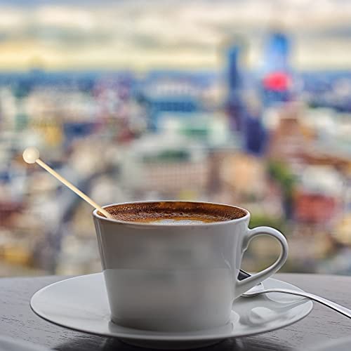 Qfeley 7 Inch Rock Candy Sticks With Ball 120 Pcs Wood Swizzle Sticks Drink Stirrer Sticks Wood Cake Sticks For Lollipop Coffee Appetizer Skewers #TOP5