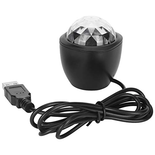 NIKOU DJ Etapa Control de Voz luz ktv Disco Bar led Mini Colorido USB Bola de Cristal luz