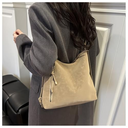 Bolso Tote Vintage para Mujer Convertible de Gamuza miniatura 5