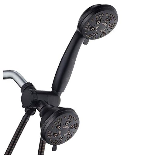 AquaDance Oil Rubbed Bronze High Pressure 3-way 48-setting Rain – Handheld Shower Head Combo – Angle Adjustable, Anti-Clog Jets, Tool-Free Installation - USA Standard Certified – Top U.S. Brand
