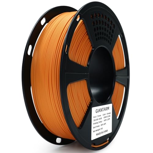 Image of GIANTARM 3D Printer Filament, Orange Pla Filament, 1Kg(2.2lbs) Spool, 1.75mm Dimension Accuracy + /- 0.03mm, 3D Printing Filament