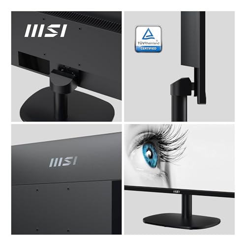 Image of MSI PRO MP245V 23.8 Inch Full Hd LCD Office Monitor - 1920 X 1080 Va Panel, 100 Hz, Eye-Friendly Screen, VESA Mountable, Display Kit Support, Tilt Adjustable - HDMI 1.4, D-Sub