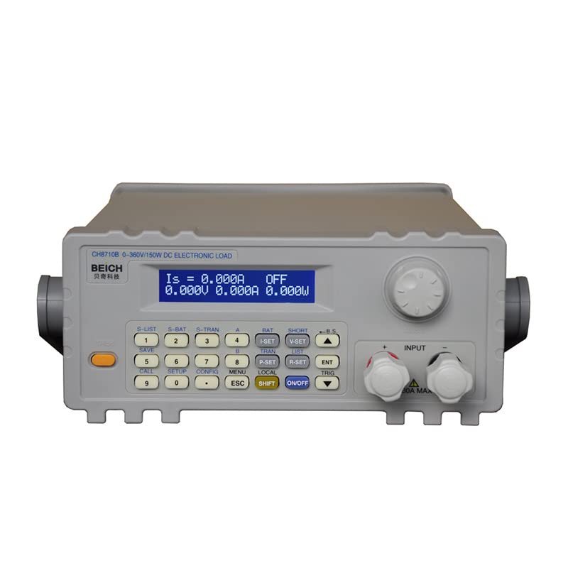 BEICH CH8710C LCD Display with Backlight Programmable DC Electronic Load Battery Discharge Test 360V 30A 300W