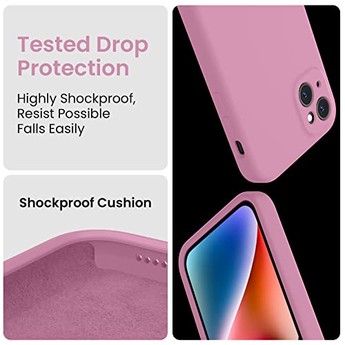 Image of FireNova Designed for iPhone 13 Case, Silicone Upgraded [Camera Protection] Phone Case, Soft Anti-Scratch Microfiber Lining Inside, 6.1 inch, Lilac Purple