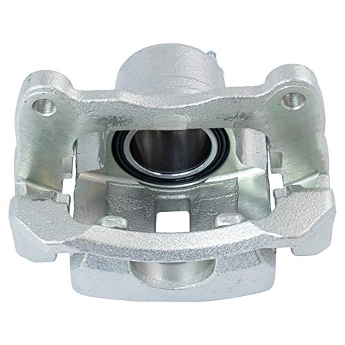 Image of TRQ Front Driver and Passenger Side Brake Caliper Set Caliper Brackets Hardware Compatible with 03-08 Toyota Corolla 03-08 Matrix 03-08 Pontiac Vibe