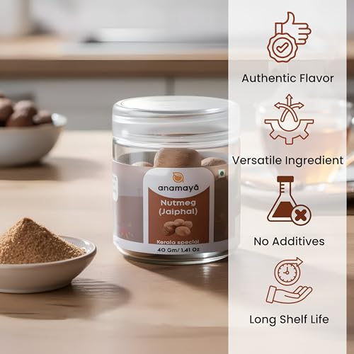 Image of Anamaya Whole Spices family (Nutmeg Whole)