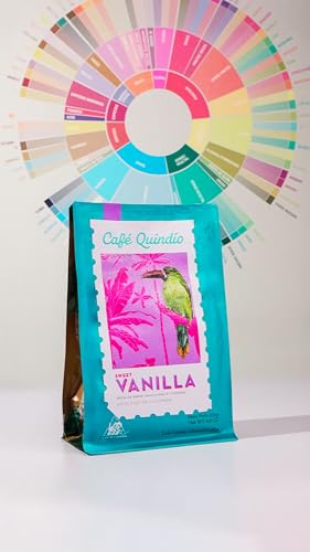 Image of Cafe Quindio Medium Roast 100% Colombian Excelso Whole Bean Arabica Coffee - Sweet Vanilla Municipal Harvest - 8.8 Ounce (Pack of 1)