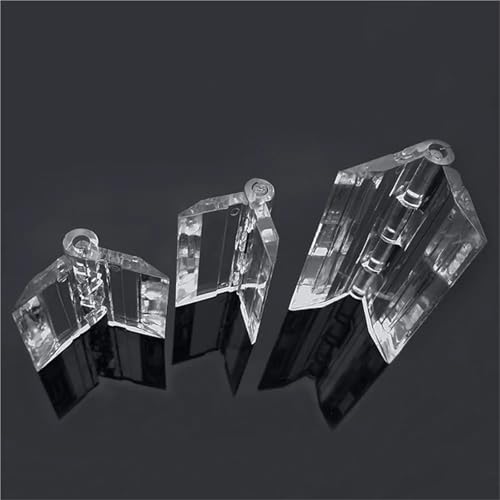 Charnières pliantes ABS transparent accessoires quincaillerie meuble 2pc