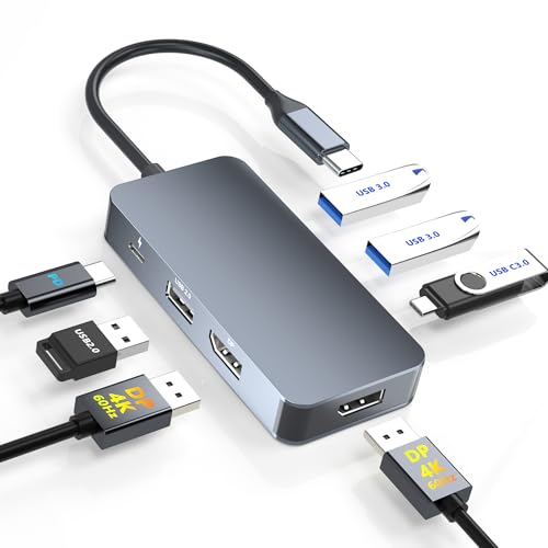 Amazon | ドッキングステーション 7 IN 1 USB C ハブ 【Displayport 2