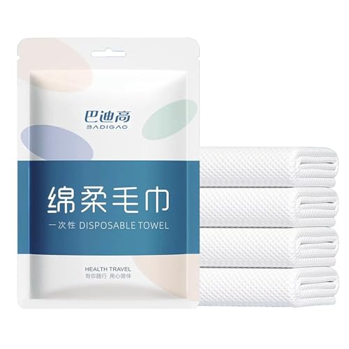 FALERII 10パック 個別包装 ポータブル 使い捨て バスタオル / タオル 厚手 ソフトスキン 高速吸水 持ち運び簡単 コットン ソフトバスタオル タオル - スポーツ バス 旅行 バスタオル / タオル