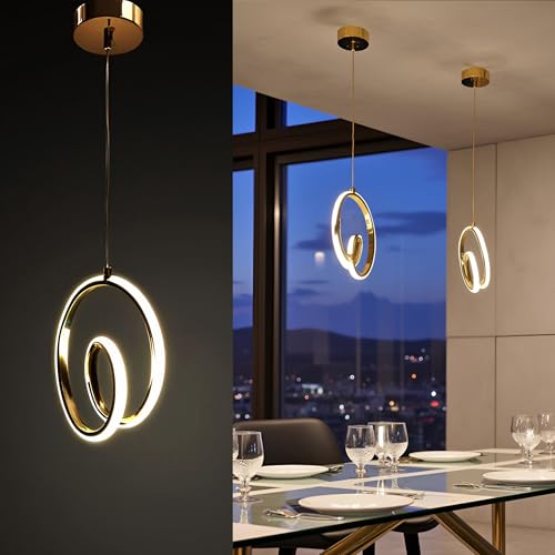 Image of Hanging Lights for Living Room, Pendant Lights for Kitchen Island, Lamps for Office Cabin, Hanging Lights for Home Entrance and Modern Lamps for Hotels and Cafe (Pack of 1) (Kitchen Arch)
