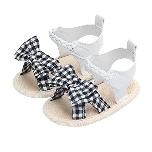 Baby Toddler Sandals Infant Girls Boys Shoes Outdoor First Walkers Soft Sole Prewalker Premium Summer (Black, 5 Infant) - Main Image