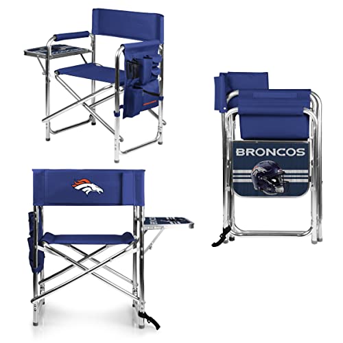 Image of Picnic TIME NFL Unisex-Adult NFL Sports Chair with Side Table, Beach Chair, Camp Chair for Adults