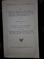 Supplemental Materials to the Referral to the United States House of Representatives Pursuant to Title 28, United States Code, Section 595© Submitted By the Office of the Independent Counsel, Septembe B005CXXIC2 Book Cover