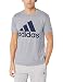 adidas Performance Men's Classic Badge of Sport Graphic Tee, X-Large, Medium Grey Heather/Collegiate Navy