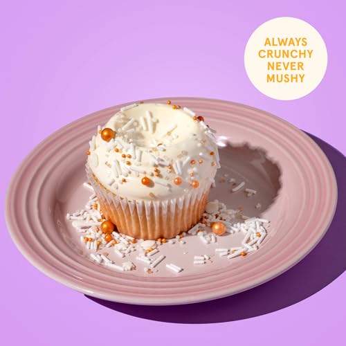 Image of Fancy Sprinkles Gold Digger Sprinkle Mix | Gold & White Jimmies, Candy Pearls & Stars | Cake, Cupcake & Cookie Decorating | Wedding, Bridal Shower & New Year's | 2 Pack (0.5c)
