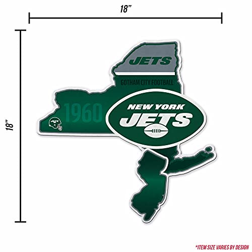 Image of Rico Industries NFL Football State Shape Shape Cut Pennant - Home and Living Room Decor - Soft Felt EZ to Hang