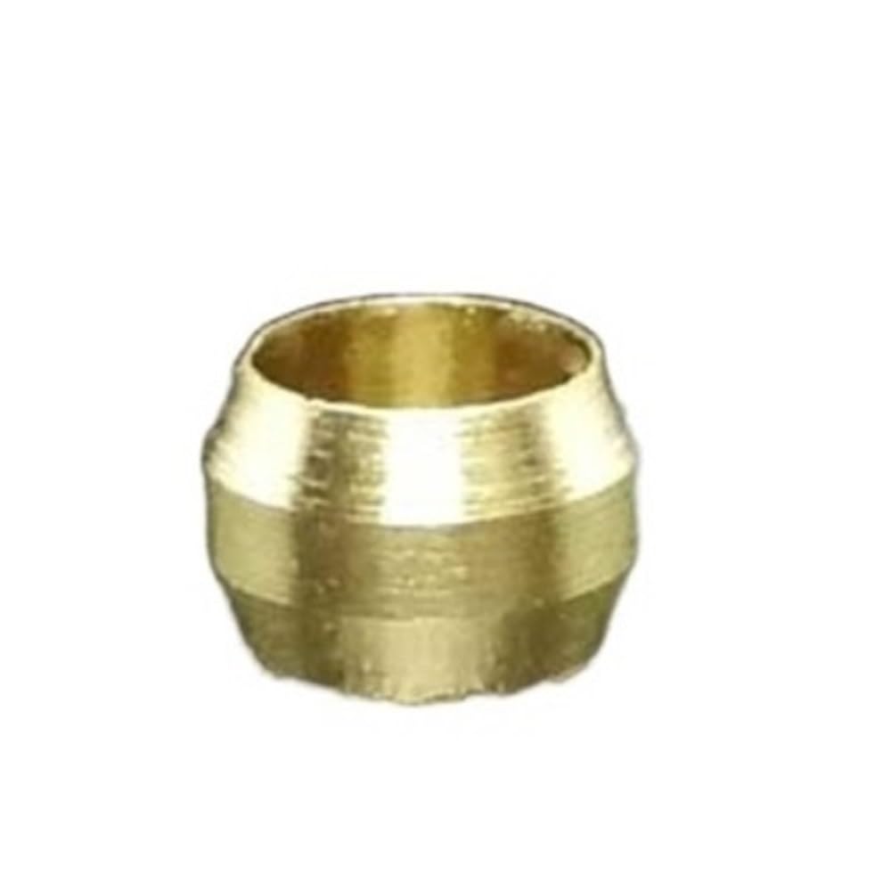 Ferrule Pipe Adapter 10pcs Brass Pipe Fitting Ferrules, OD 3 10 16mm Compression Sleeve Seal Ring, Tube Ferrule(4mm)