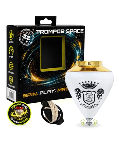 SPACE TROMPOS   Júpiter Punta Roller, Color Oro, con Cuerda y Packaging
