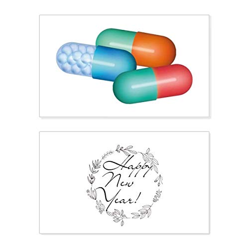 Tarjeta de año nuevo con bendiciones para regalar buenos deseos y vitalidad