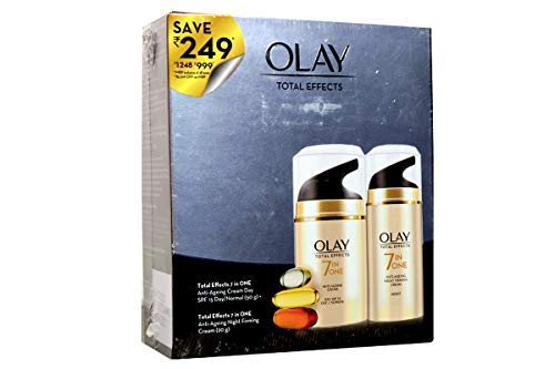Image of Olay Total Effects 7 In One Anti Ageing Cream Day Spf 15 50G + Total Effects 7 In One Anti Ageing Night Firming Cream 20G