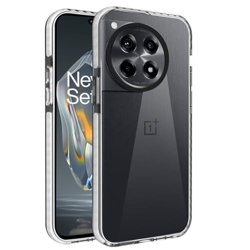 Image of A rtistque Ultra Stylish Back Cover Case for OnePlus 12R 5G | Premium Shockproof TPU | Protective Design | OnePlus 12R 5G Cover - White