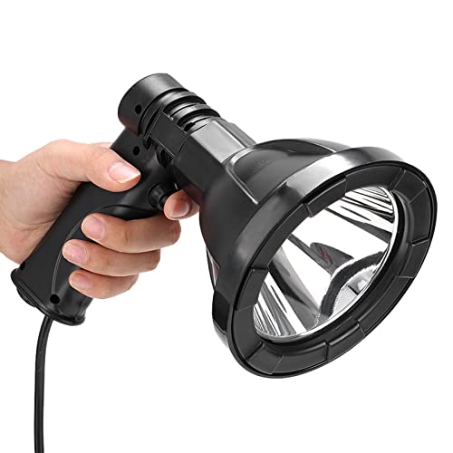 Handheld 5 Inch LED Lamps Spotlight, 200-500 M Distance Lighting for Night Fishing Camping