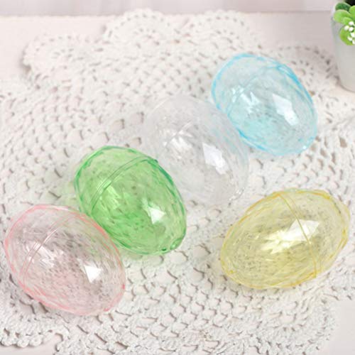 PRETYZOOM 12 stuks paasei gevormde snoepdozen transparante snoep snack chocolade dozen party zoete lekkernij verpakking Pasen party snoep geschenkartikelen (groen) - Image 8