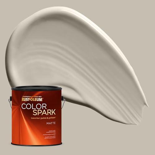 Image of Rust-Oleum Color Spark Interior Paint and Primer in One, Matte, Tribeca, 1 Gallon