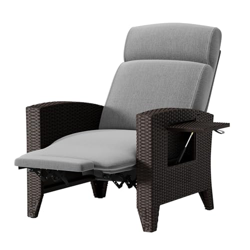 TYGYSDO Loungesessel Balkon Set, Bequeme Rattan Gartenstühle mit...