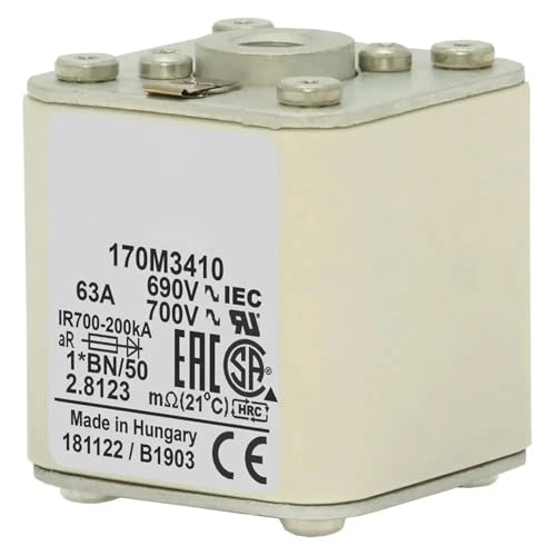 Fusible 170M3515 à coupure ultra-rapide pour semi-conducteurs et redresseurs