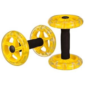 Exercise Ab Roller Wheel Tummy Weight Equipment Abdominal Roller Hand Weights Dumbbell for Yellow Fitness Device