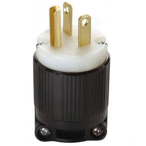 OCSParts 6-20P Grounding Plug, 20A 250V AC, 2 Pole 3 Wire, cUL Listed, NEMA 6-20 (Pack of 6)