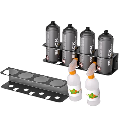 Ultrawall Spray Can Holder Rack, Wall Mounted Spray Bottle Holder, Garage Wall Mount Shelf, Utility Storage Rack, Tool Storage Rack