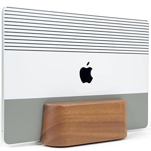 COREMINDED Vertikaler Laptopständer Walnuss