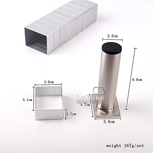 Lobake Rectangle Shape Aluminium Pineapple Cake Mold Stainless Steel Pressing Stamp Mooncake Mould Fondant Cookie Biscuit Molds Diy #TOP1