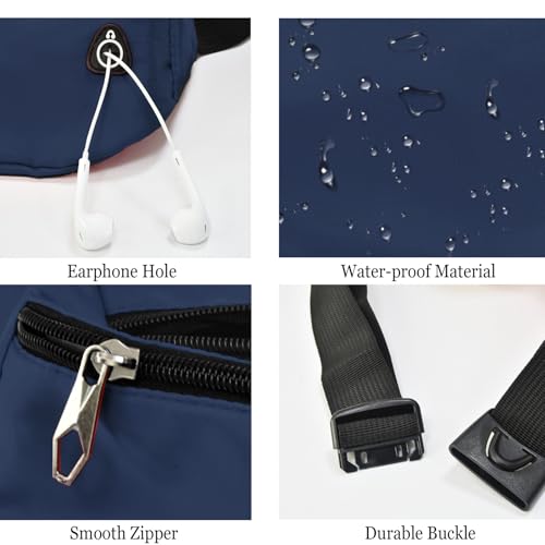 Image of Fanny Pack for Women Men,Crossbody Fanny Pack Water Resistant Sports Waist Bag Pack, Belt Bag for Travel Hiking Running