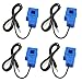 SazkJere 4PCS SCT-013-020 20A Non-invasive Split Core Current Transformer Sensor SCT013 (20A 1V)