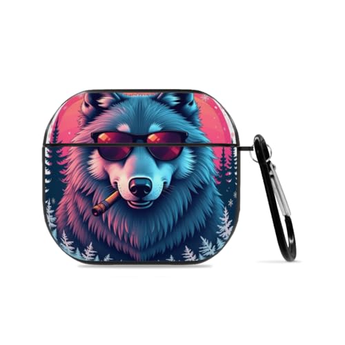 �Ή� AirPods 3 �P�[�X ���g���l�I���̃N�[���ȃI�I�J�~�Ɠ~�̐X ����~�� �ϏՌ� �h�� �h�w�� �ϐF���ɂ��� ���C�����X�[�d�Ή� ���h�~ ���������� �y�ʃX���� �J���r�i�t�� �A�b�v�� �G�A�|�b�c3 ��3����