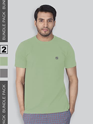 Image of Lux Nitro Men's Solid Regular Fit T-Shirt