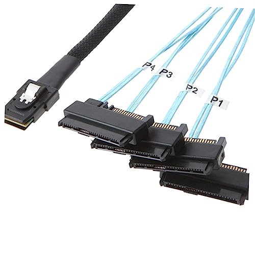Cable Mini SAS de 0,5 m para disco duro 2,5 en servidores 2